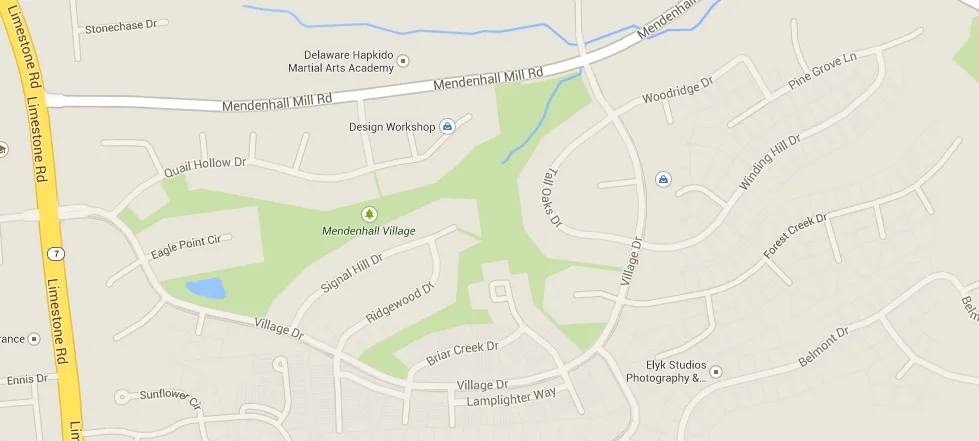 Mendenhall Village Hockessin Delaware Map
